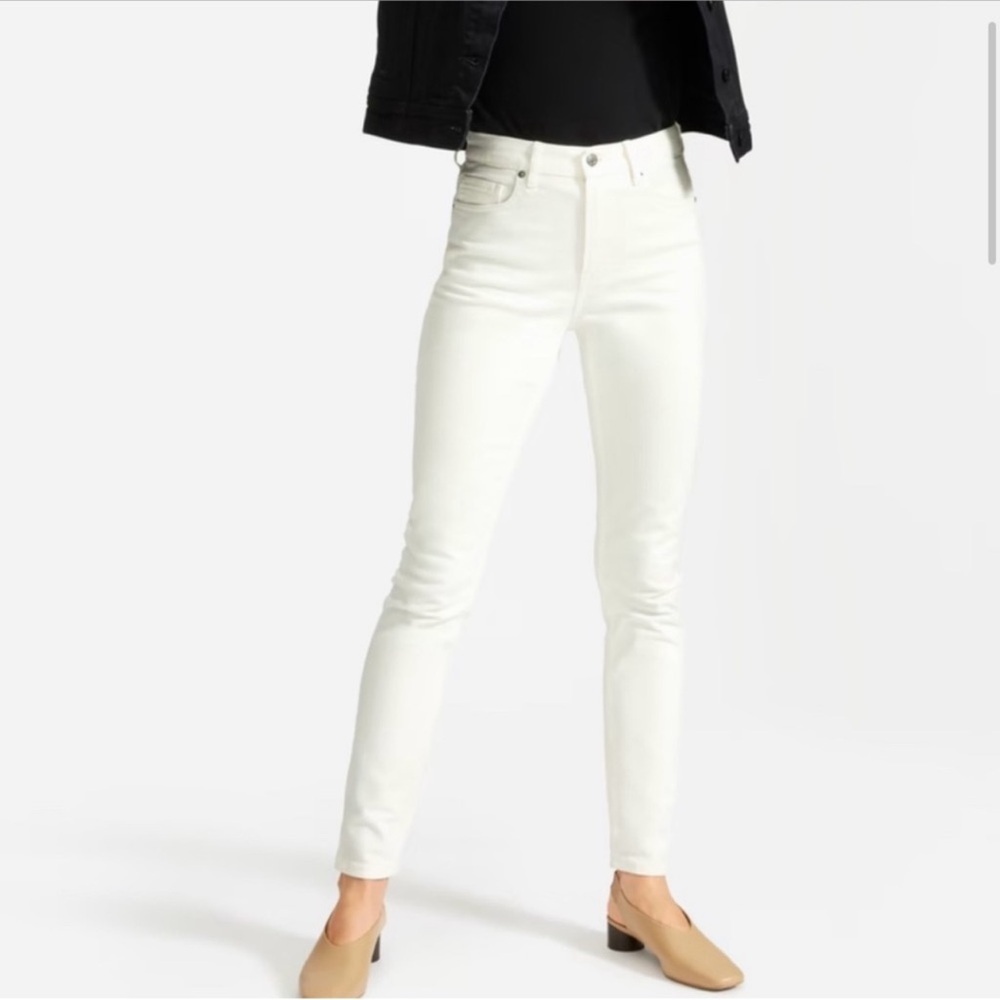 Everlane‎ The High Rise Skinny Ankle Jean Women’s SZ 29 in White Denim Casual